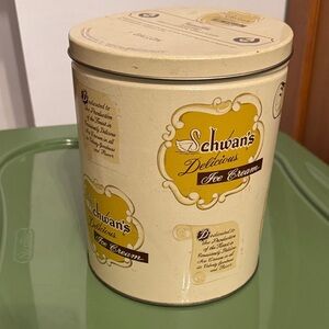 Vintage Schwan‘s 1 gallon ice cream can metal
